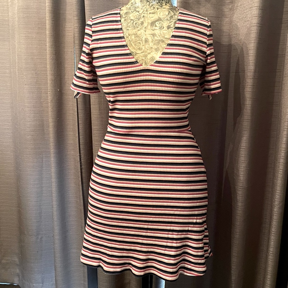Reformation Striped Sara dress NWOT Size L